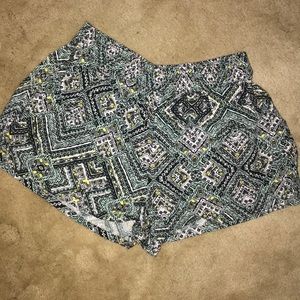 EUC geometric print swing shorts